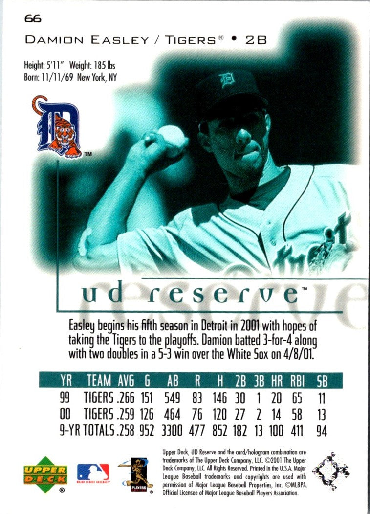 2001 UD Reserve Damion Easley