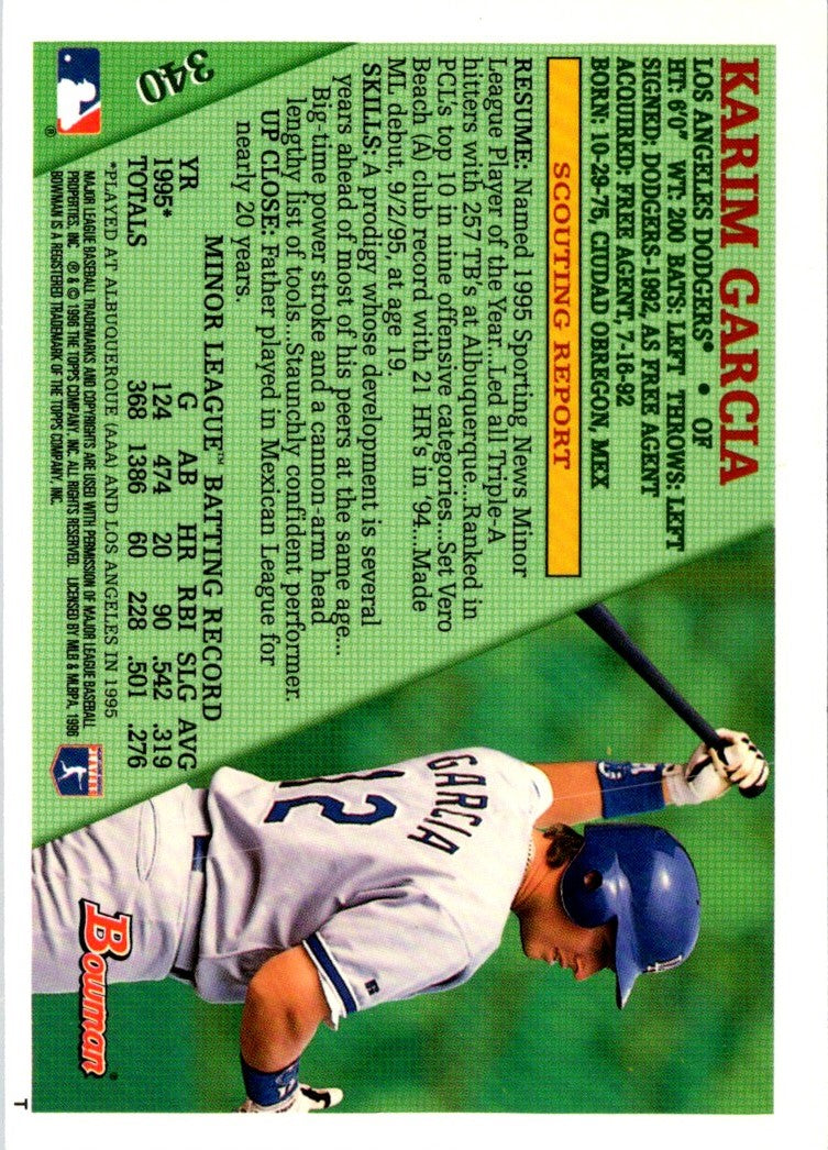 1996 Bowman Karim Garcia