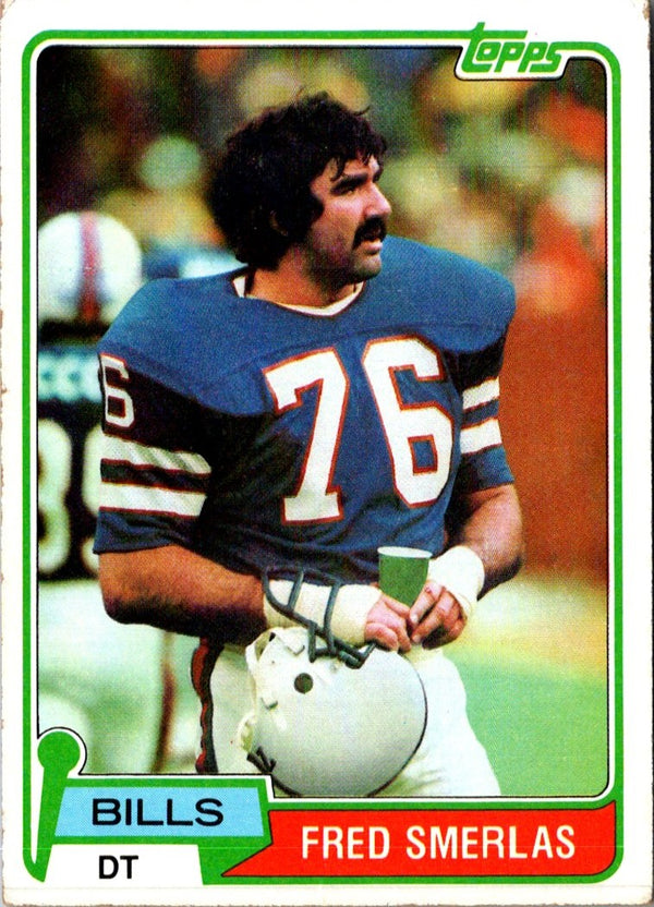 1981 Topps Fred Smerlas #201 Rookie