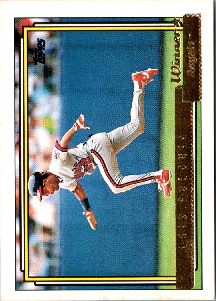 1992 Topps Gold Winners Luis Polonia