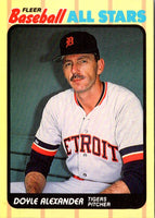 1989 Fleer Baseball All-Stars Doyle Alexander #1