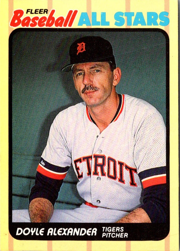 1989 Fleer Baseball All-Stars Doyle Alexander #1