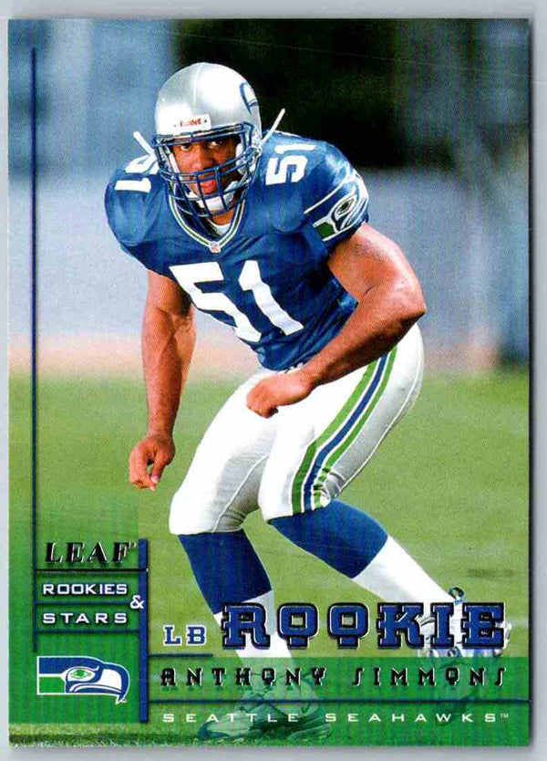 1998 Leaf Rookies And Stars Anthony Simmons #179