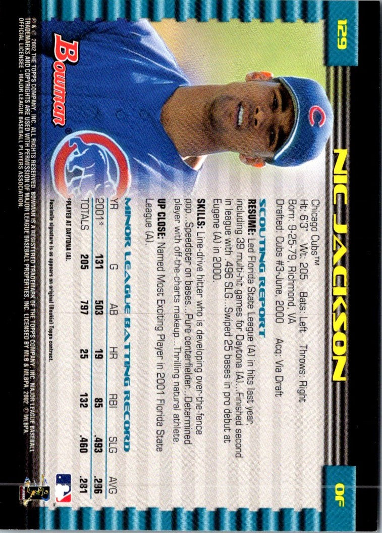 2002 Bowman Nic Jackson