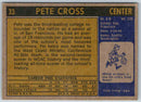 1972 Topps Pete Cross