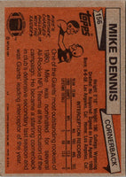 1981 Topps Mike Dennis #156 Rookie