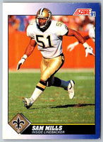 1991 Score Sam Mills #61