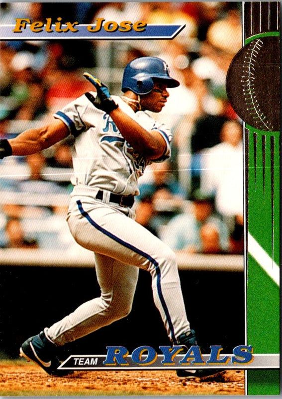 1993 Stadium Club Kansas City Royals Felix Jose #21