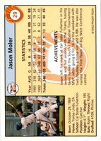 1992 Front Row Draft Picks Jason Moler #29