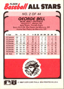 1989 Fleer Baseball All-Stars George Bell