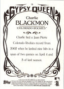 2015 Topps Gypsy Queen Charlie Blackmon
