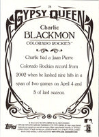 2015 Topps Gypsy Queen Charlie Blackmon #78