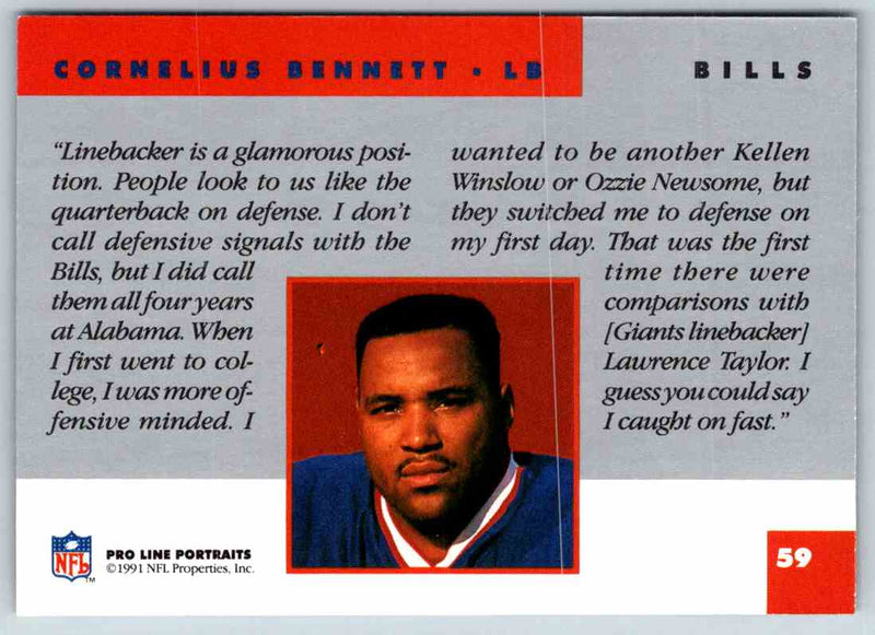 1991 ProLine Cornelius Bennett
