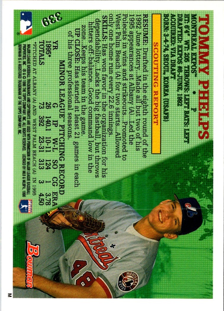 1996 Bowman Tommy Phelps