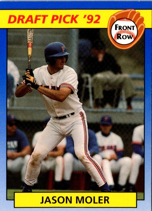 1992 Front Row Draft Picks Jason Moler #29