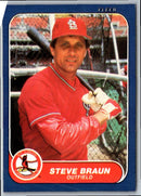 1986 Fleer Steve Braun