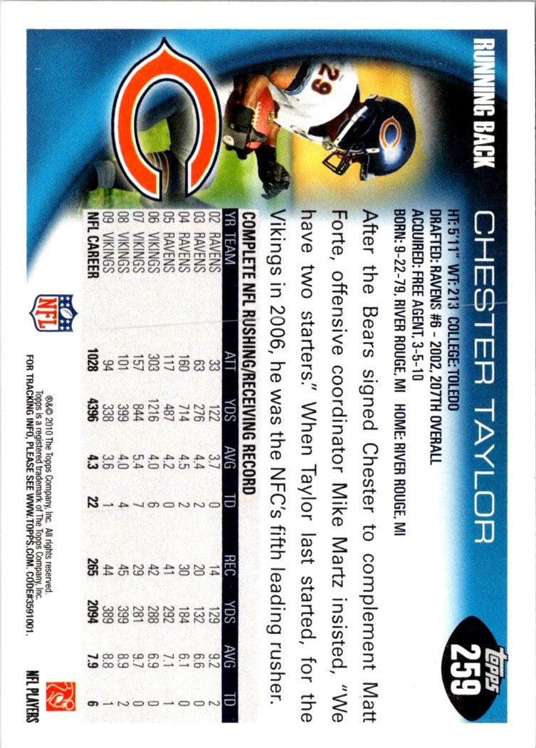 2010 Topps Chester Taylor