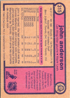 1982 O-Pee-Chee John Anderson #315