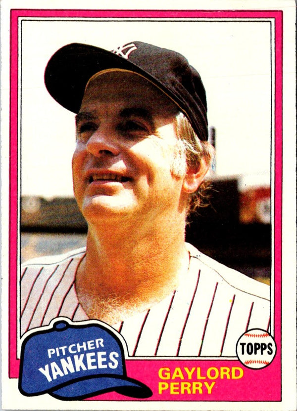 1981 Topps Gaylord Perry #582