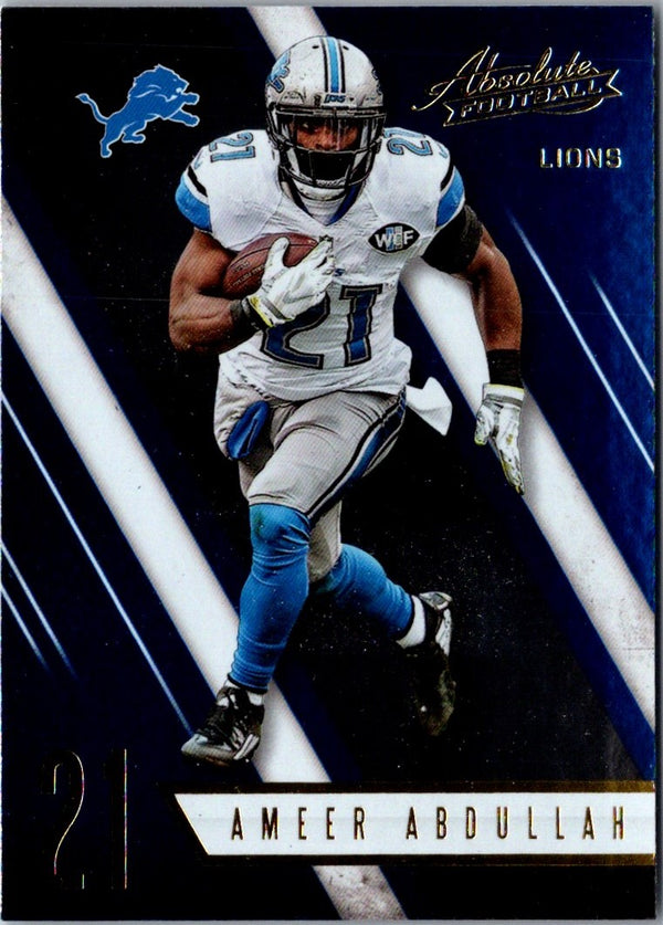 2016 Panini Absolute Ameer Abdullah #72