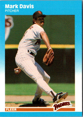 1987 Fleer Update Glossy Mark Davis #U-21