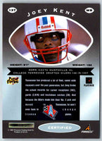 1997 Pinnacle Certified NFL Joey Kent #137
