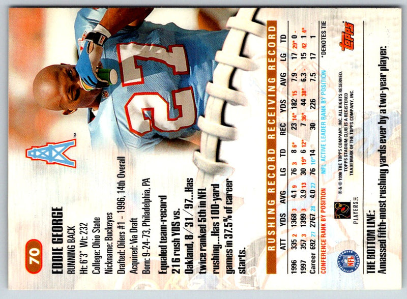 1998 Stadium Club Eddie George