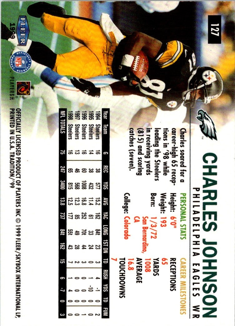 1999 Upper Deck Victory Philadelphia Eagles Checklist