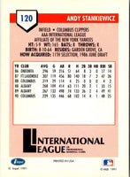 1991 Line Drive AAA Andy Stankiewicz #120