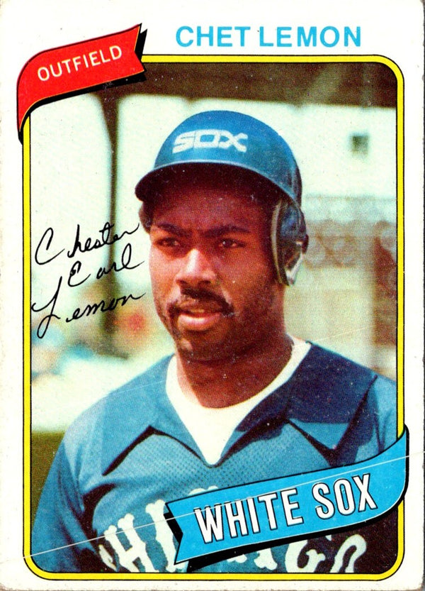 1980 Topps Chet Lemon #589