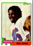 1981 Topps Mike Dennis