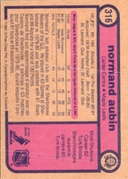 1982 O-Pee-Chee Normand Aubin #316 Rookie