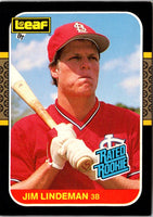 1987 Leaf Jim Lindeman #37 Rookie