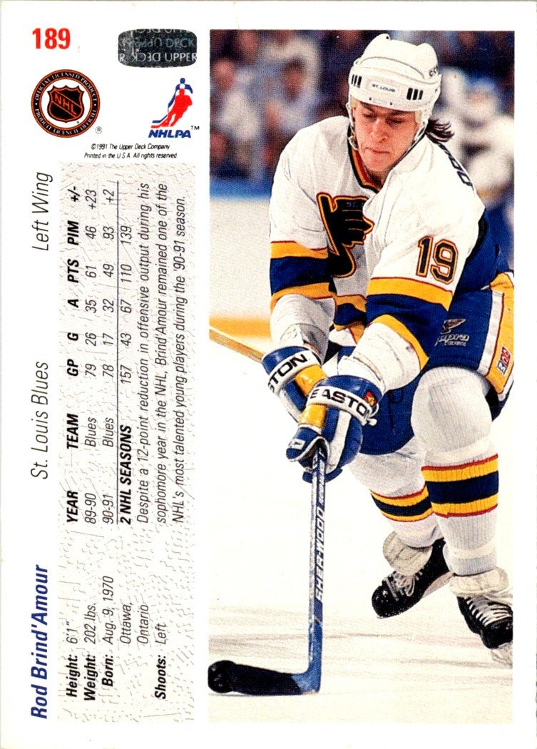 1991 Upper Deck Rod Brind'Amour