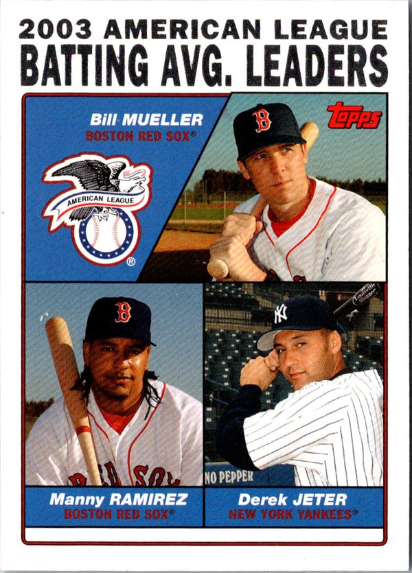 2003 Topps Home Team Advantage Manny Ramirez/Mike Sweeney/Bernie Williams #337