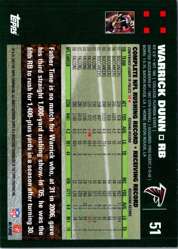 2007 Topps Warrick Dunn
