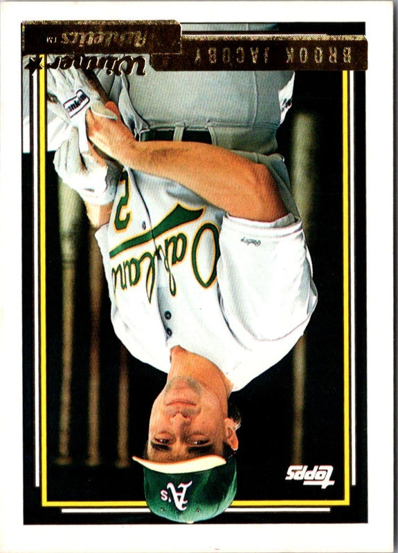 1992 Topps Brook Jacoby #606