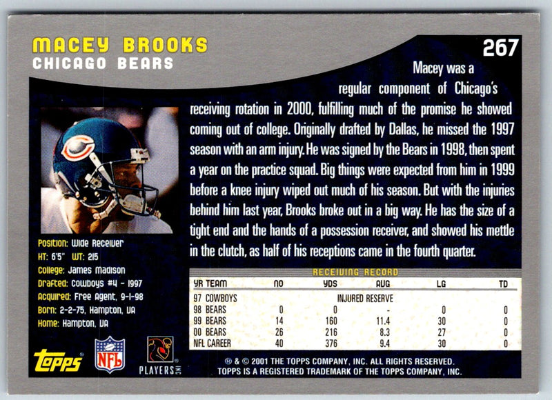 2001 Topps Macey Brooks