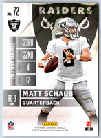 2014 Contenders Matt Schaub #72