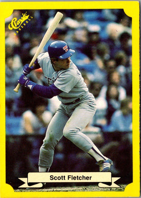 1987 Classic Update Yellow/Green Backs Scott Fletcher #118