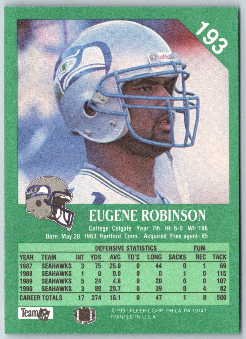 1991 Fleer Eugene Robinson