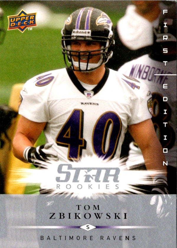 2008 Upper Deck First Edition Tom Zbikowski #196 Rookie