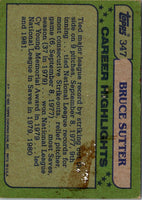 1982 Topps Bruce Sutter #347