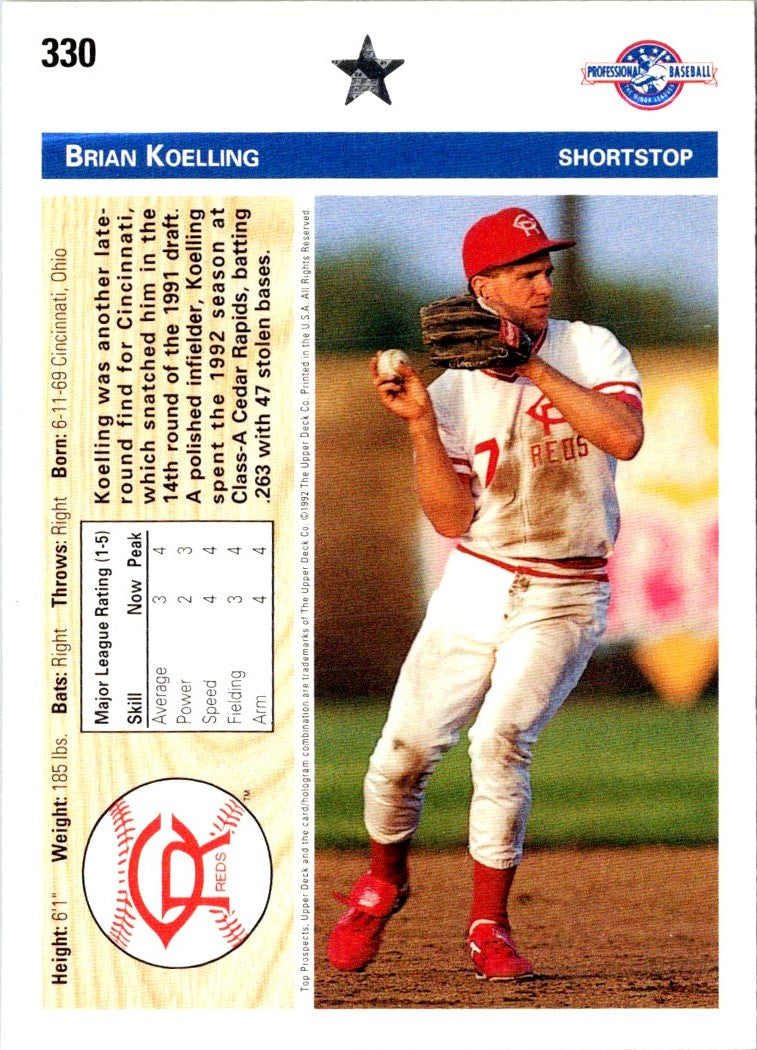 1992 Upper Deck Minors Brian Koelling