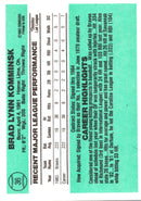1984 Donruss Brad Komminsk