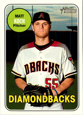2018 Topps Heritage Matt Koch #615