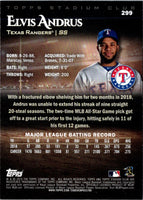 2019 Stadium Club Elvis Andrus #299