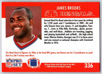 1990 Pro Set James Brooks #336