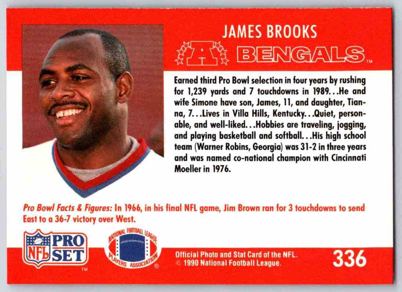 1990 Pro Set James Brooks