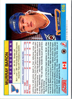 1991 Score Canadian English Murray Baron #616